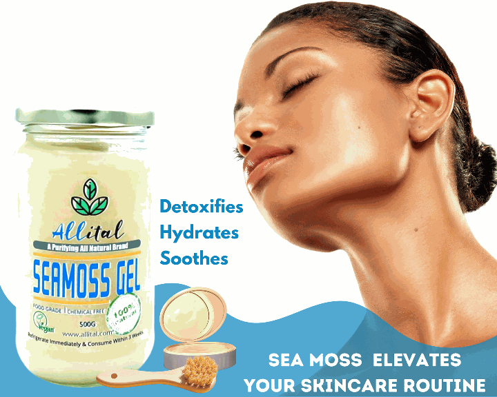 Allital Saint Lucian gold Sea moss gel